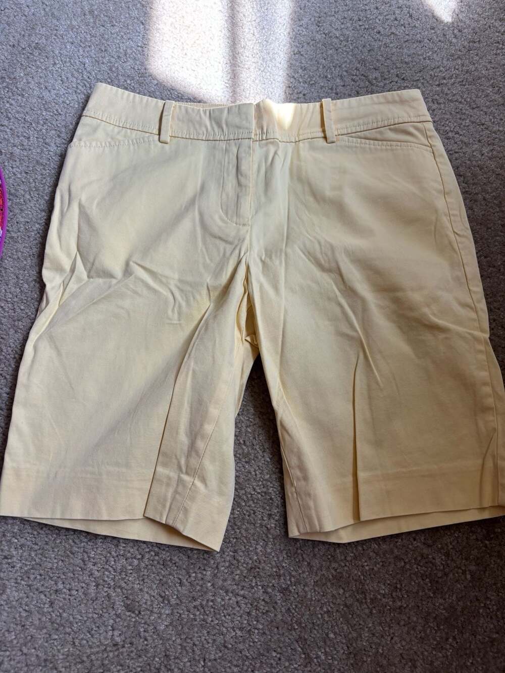 Talbots Perfect Short Butter Yellow Size 6P